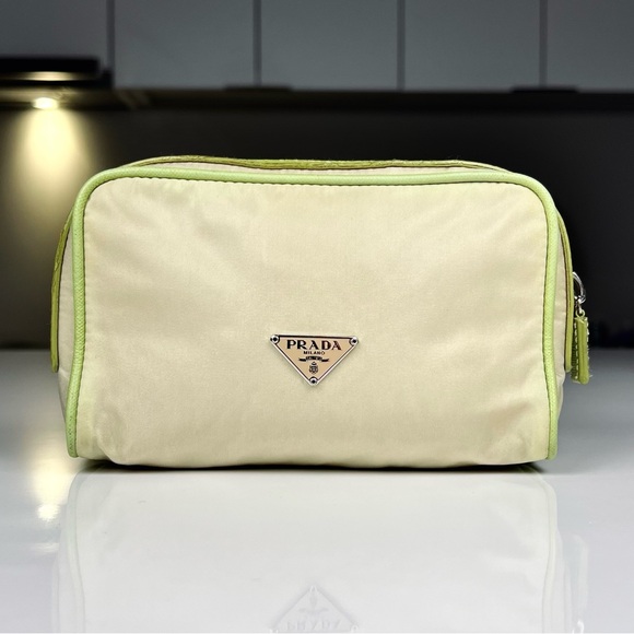 Prada Handbags - Prada Tessuto Green Nylon Pouch